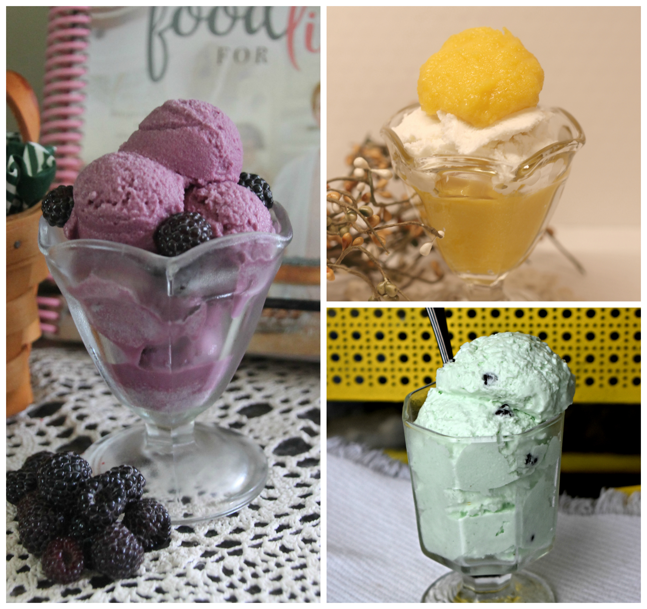 Strawberry Frozen Yogurt and Strawberry Sorbet THMFP Around the