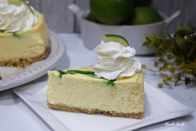 Key Lime Cheesecake, THM S, GF, Keto, SF | Around the Family Table